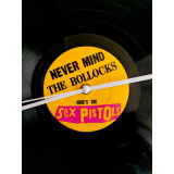 Sex Pistols Never Mind The Bollocks Vinyl Record Clock 12" Punk Memorabilia